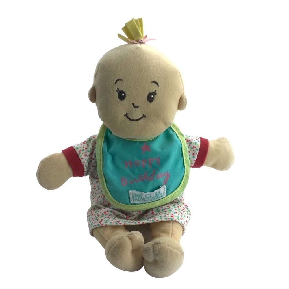 Wee Baby Stella Happy Birthday Doll Plush Toy 12"‎ Sweet Scents Manhattan Toy